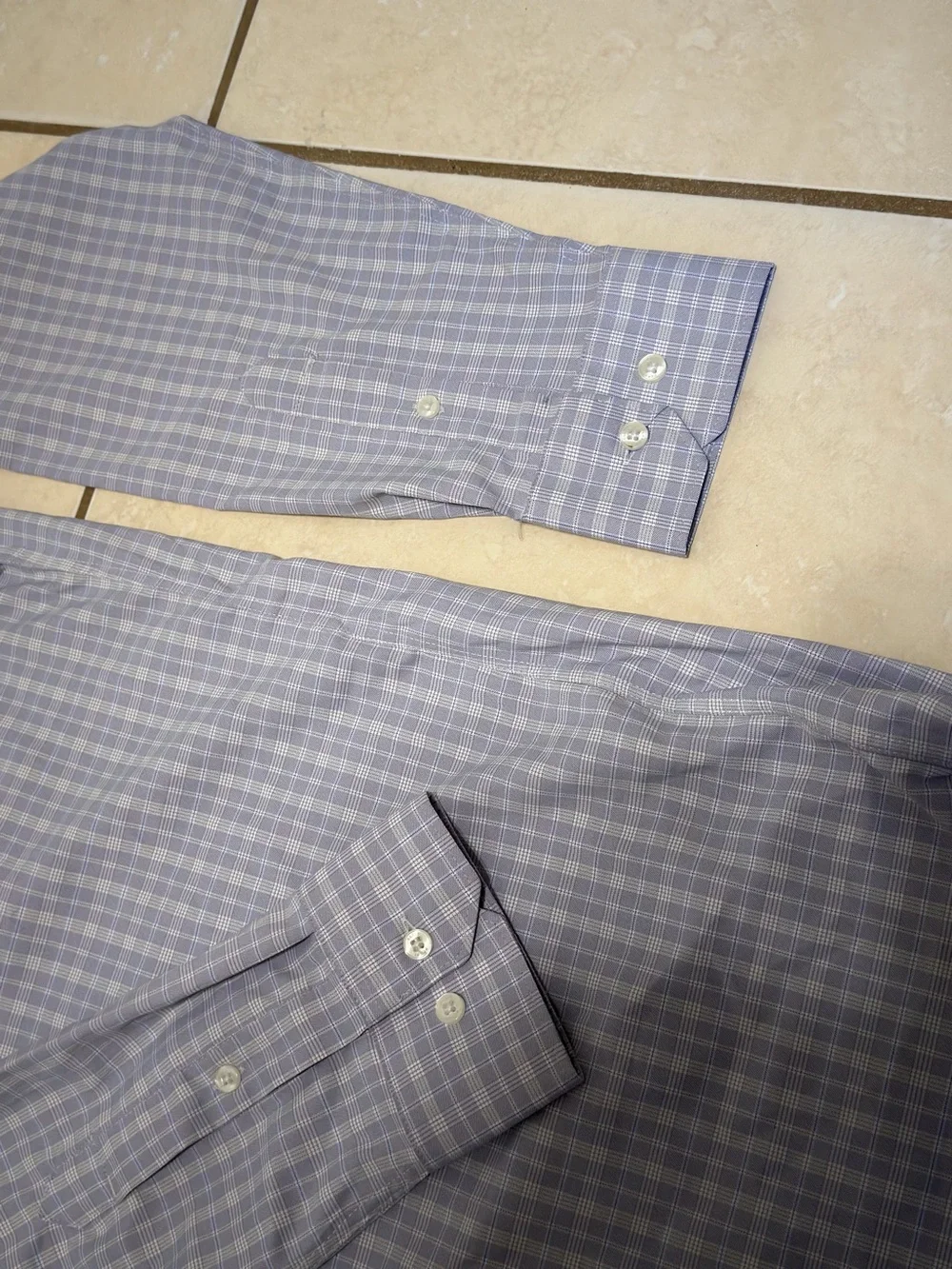 Perry Ellis Portfolio Men's Button-Down Shirt - Light Purple 16 34/35